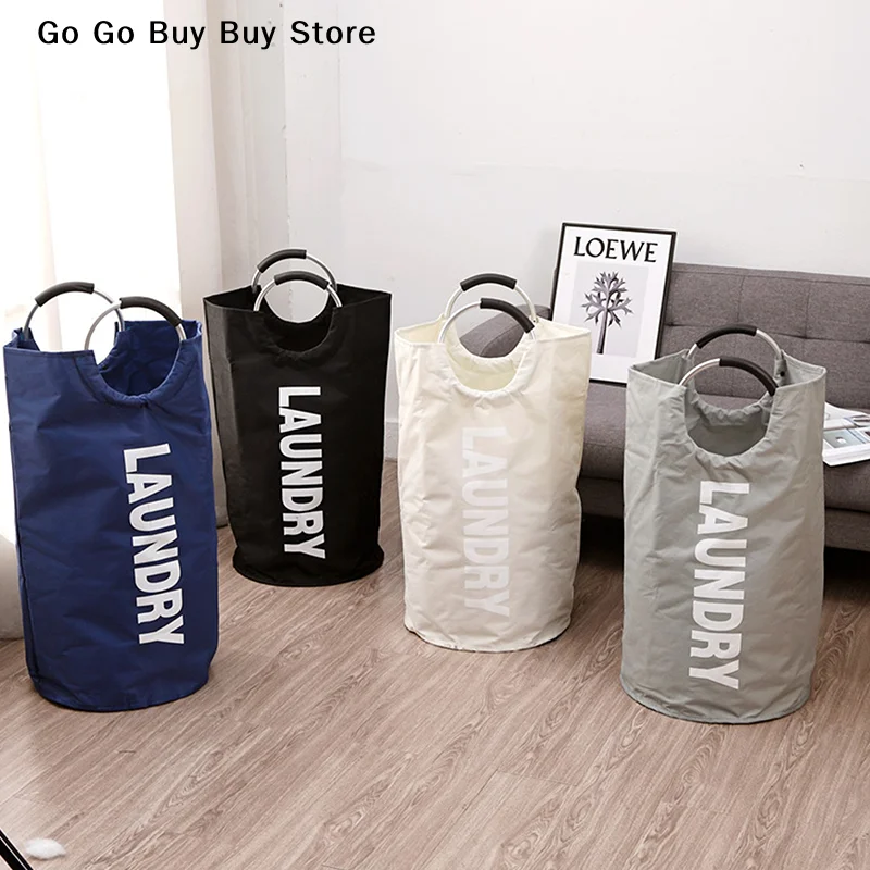 【ST】 90L Super großer Wäschekorb aus Oxford-Stoff, wasserdichte Tasche, Aufbewahrung für schmutzige Kleidung, faltbarer Wäschekorb, Reisezubehör