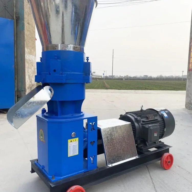 Animal Feed Pellet Machine 100-300kg/h 220V/380V Electric Feed Granulator for Chicken Pig Livestock Farm Pellet Making Mill