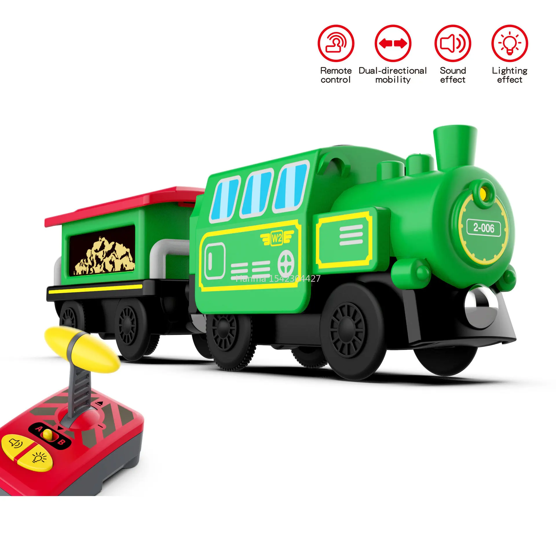 New RC Train Railway Accessories Remote Control Electric Train Magnetic Rail Car Fit for All Brands Train Track Toys for Kids