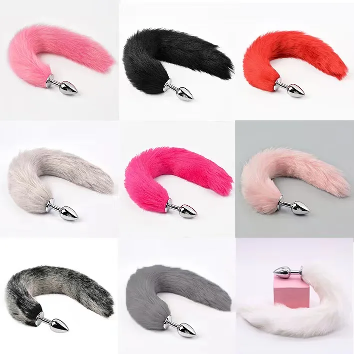 Brinquedos Sexuais Small Fox Tail para Casais, Plug Anal, Role-Playing, Jogo Adulto, Treino de Casal, Rabbit Tail, Butt Plug, 1,8 cm, 2,2 cm