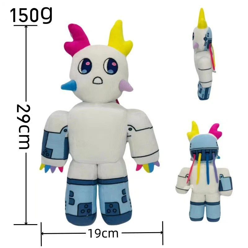 New Game Peripherals Regretevator Gnarpy Green Cat Plush Toy White Cat Robot Doll Children's Birthday Gift