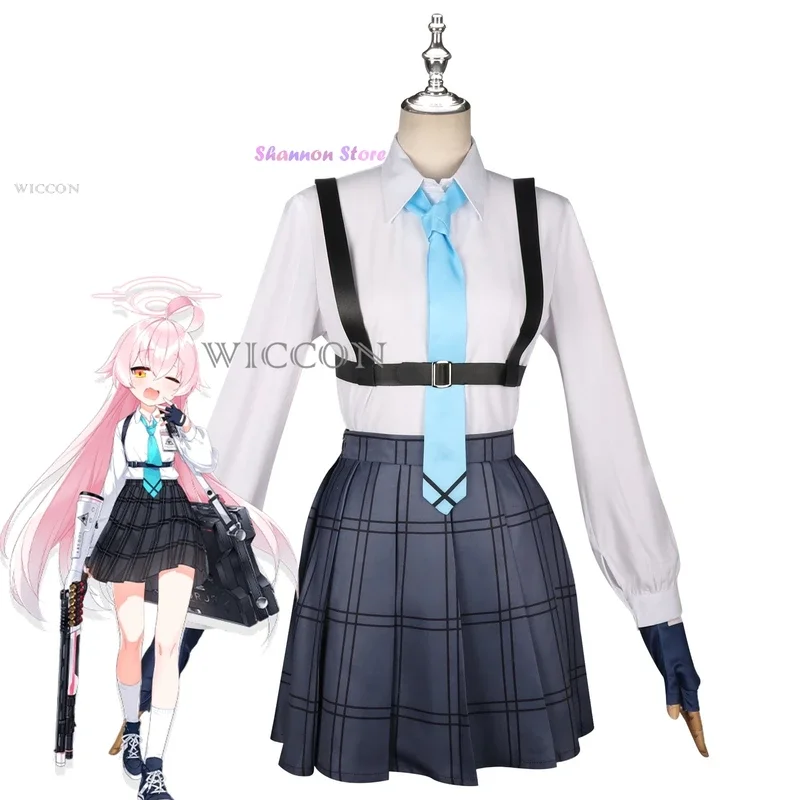 Anime Game Blue Archive Takanashi Hoshino Cosplay Costume Wig Japan South Korea JK School Uniforms Woman Sexy Kawaii Campus Suit