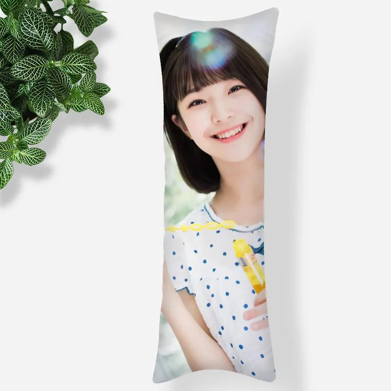 35x100cm 50x150cm Fromis 9 Jiheon Body Pillow Case 3D Double-Side Print Satin Smooth Soft Fabric Pillow Cover For Boys Girl 0104