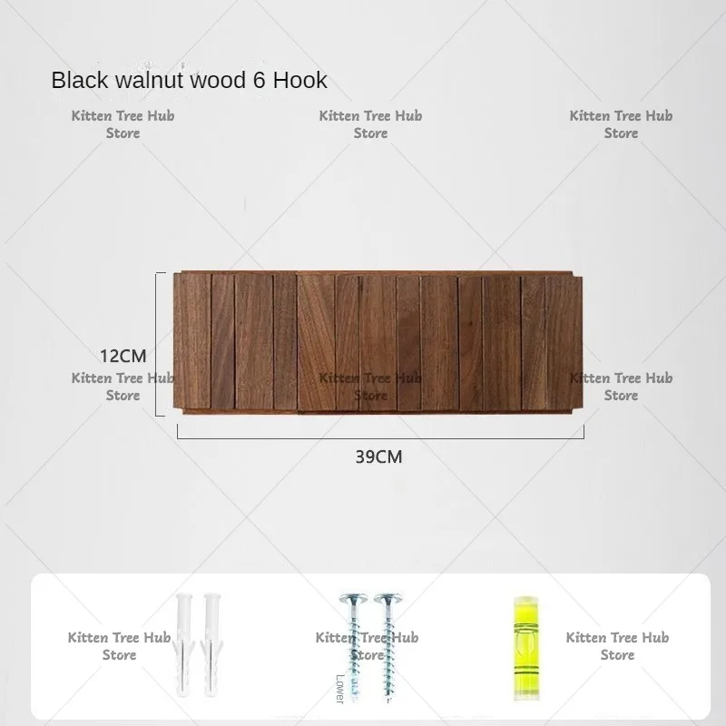 Walnut Wall Coat Rack Hook Nordic Clothes Racks Piano Keys Coat Shelves Dress Hanger Room Furniture for Home Dressing Rooms