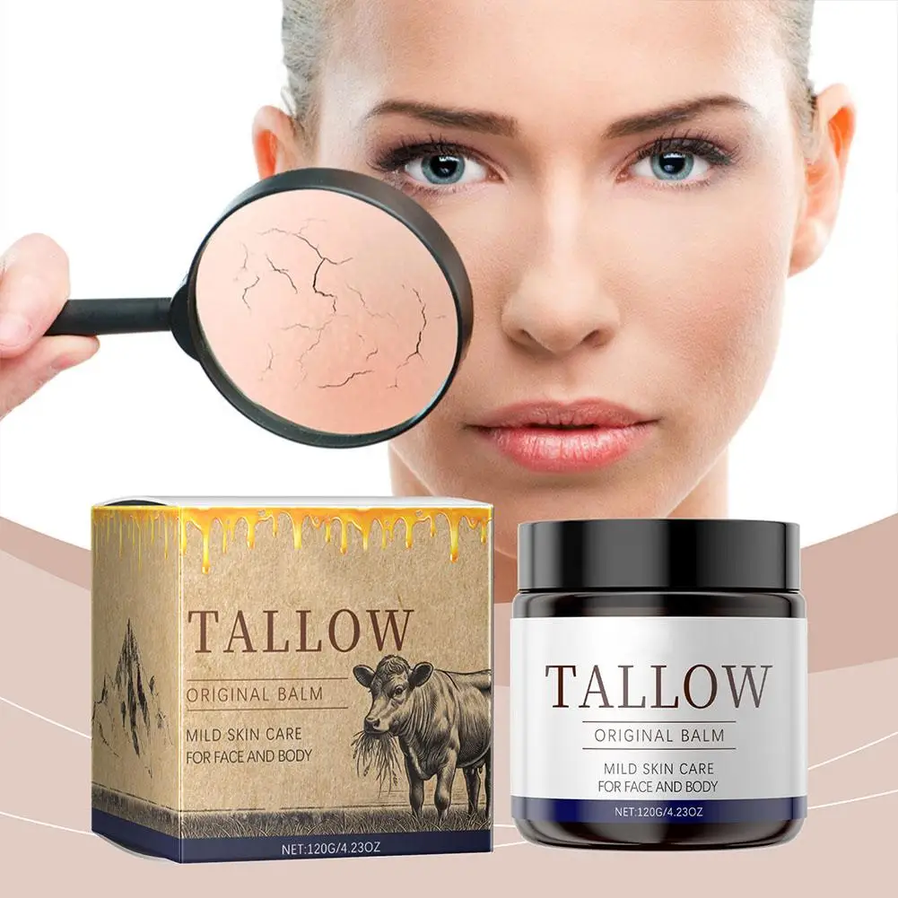 Tallow Honey Moisturizing Cream Moisturizing Beef Tallow Lotion Grass Body Finished Skin Face Lip Products Care Fed Grass S V8U4