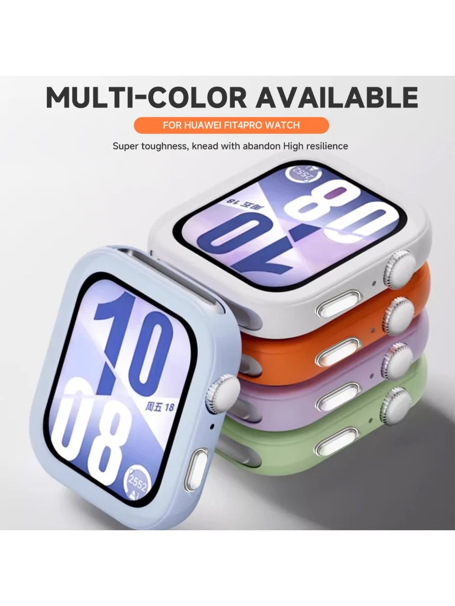 Coque en silicone pour Huawei Watch Fit 4 / Fit4 pro, étui de protection souple, accessoires de montre, cadre de protection