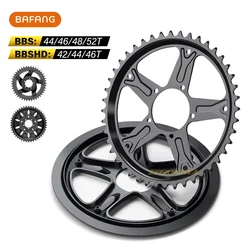 Bafang 44T 46T 48T 52T Chainring Chain Wheel Guard Sprocket Chainwheel for BBS01B BBS02B BBSHD Mid Drive Motor EBike Accessories