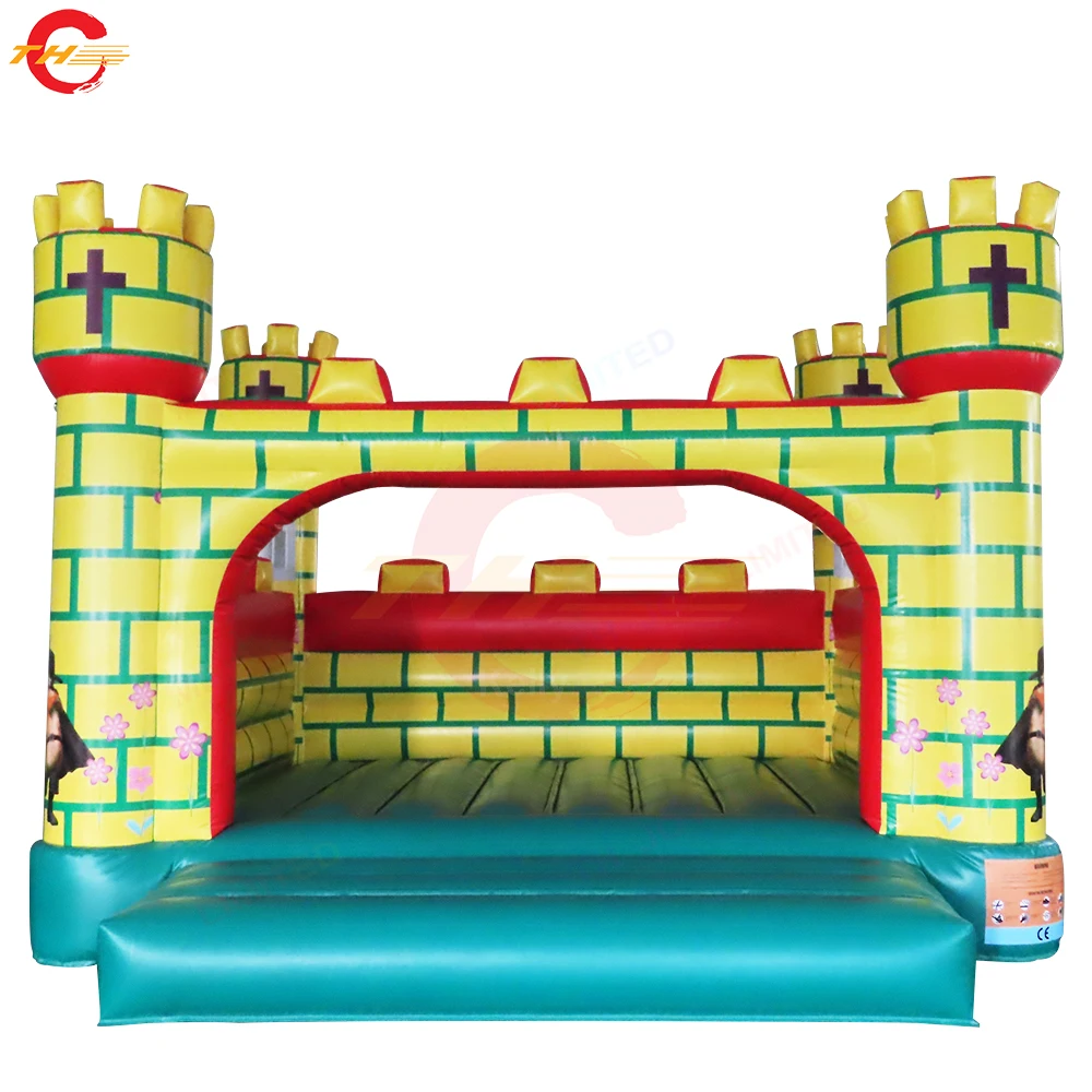 Free Door Shipping 4.5x4.5x4mH Bricks Printing Inflatable Bouncer Kids Bouncy Castle For Party Event Rental