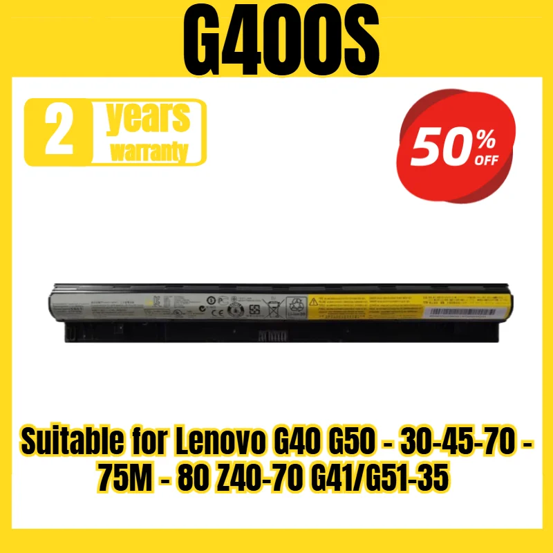 Suitable for Lenovo G40 G50 - 30-45-70 - 75M - 80 Z40-70 G41/G51-35 battery G400S notebook battery, new large capacity