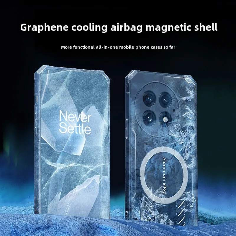 Graphene Cooling Phone Case for OnePlus 13 Heat Dissipation Case Magnetic Cover Wireless Charging Shockproof Capa