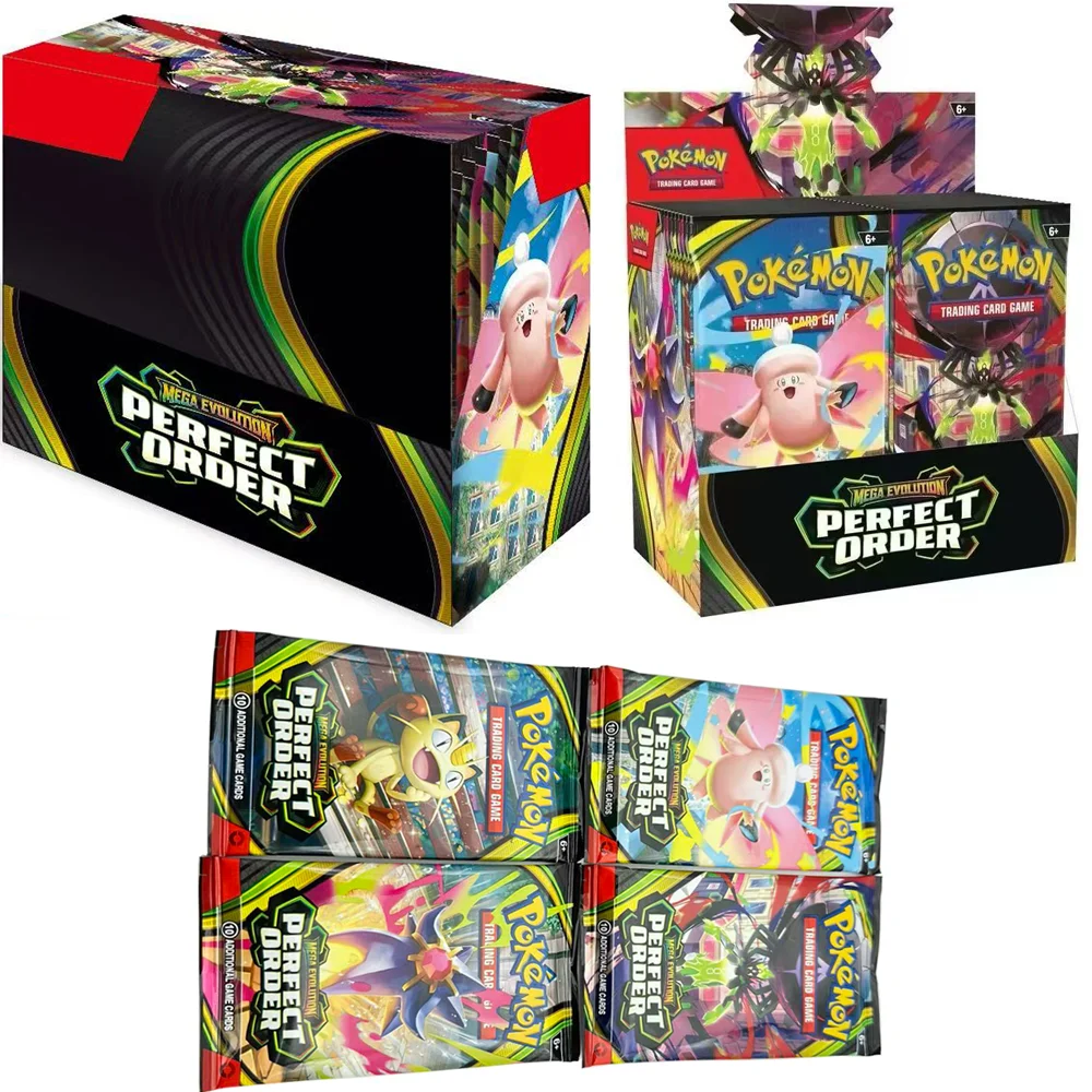 360 Cartas Pokémon TCG Perfect&Order Prismatic Evolutions 151 Prism, Caja de 36 Sobres Pokémon, Cartas Coleccionables