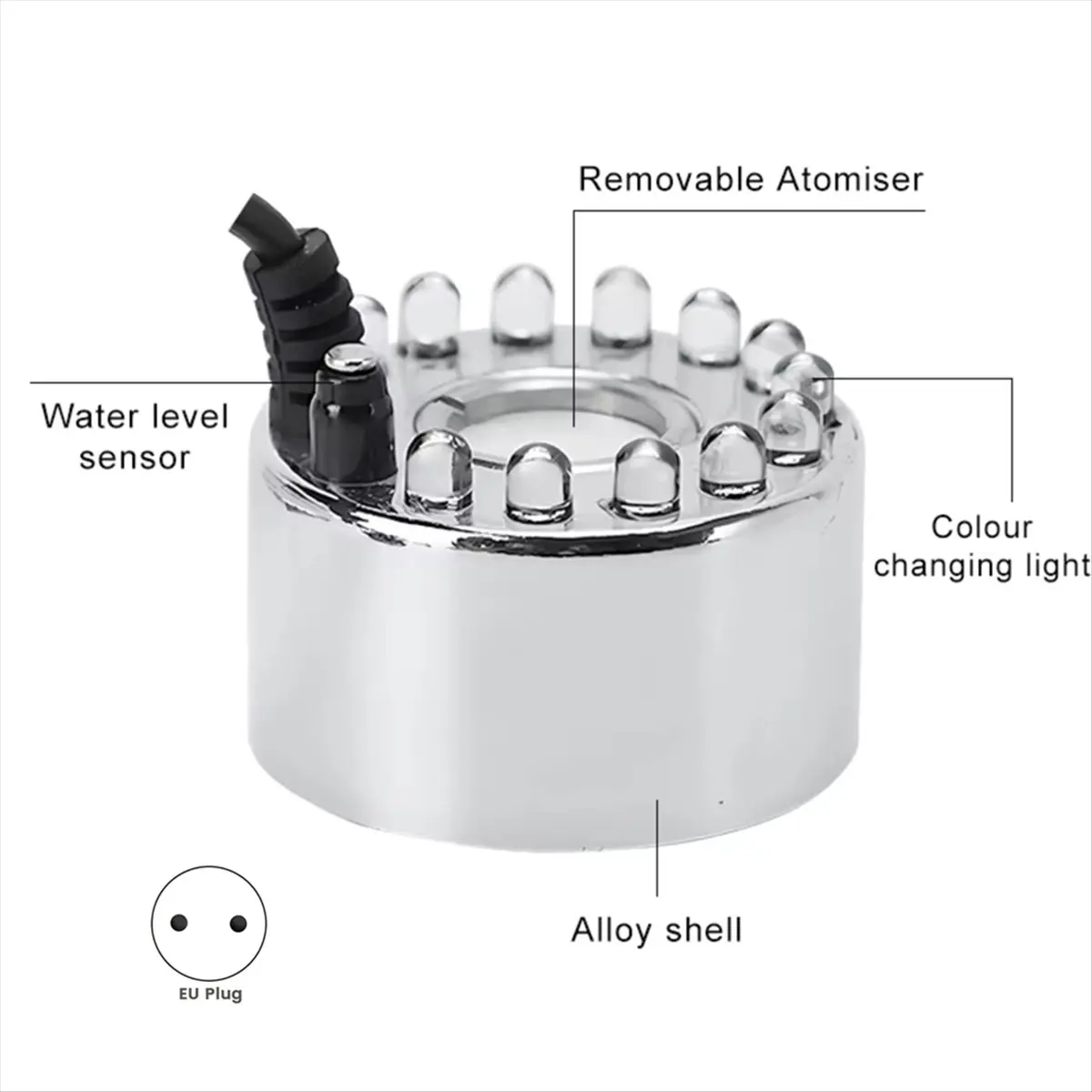 A72P Fogger Water Fountain Pond Fog Machine for Halloween Christmas Easter Party Festival Decoration EU Plug
