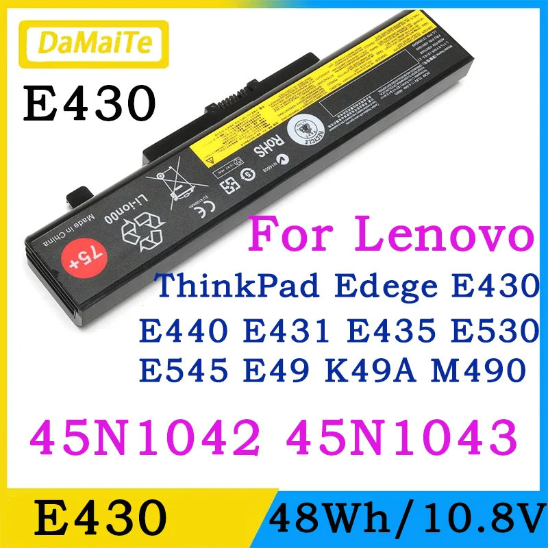 45N1043 45N1042 batería del ordenador portátil para Lenovo ThinkPad E430 E440 E435 E440 E540 E445 E545 Z480 Z580 G480 G580 Y580 B590