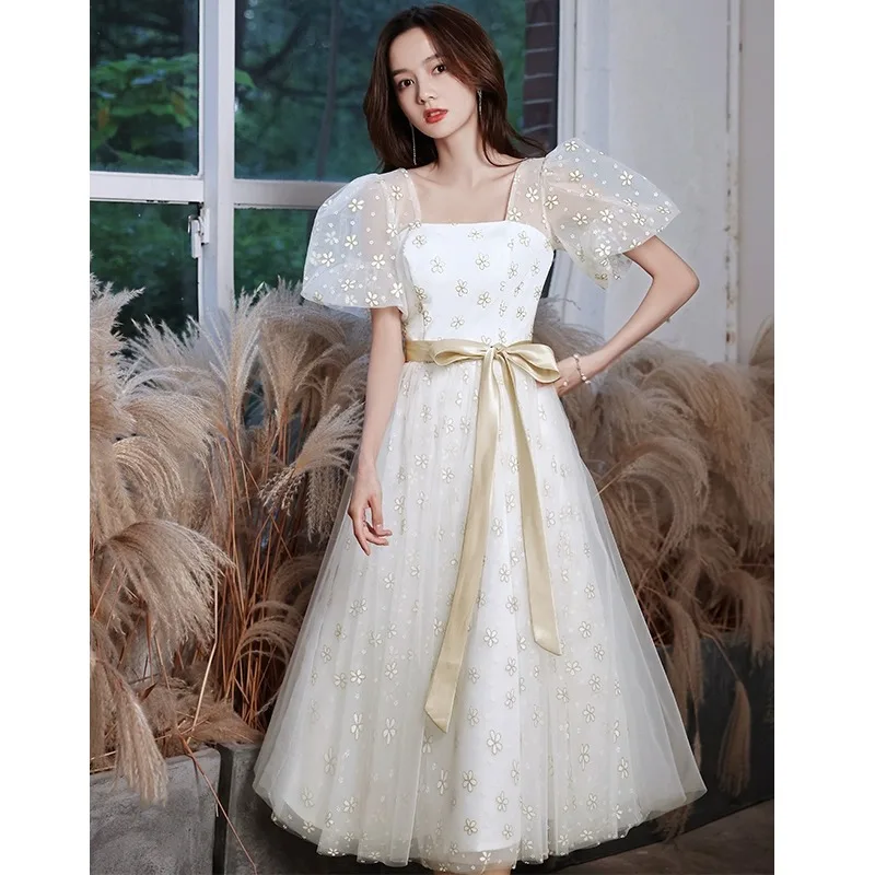 

Fashionable Daily Elegant Small Dress, Socialite Dress, Birthday Dress, Fluffy Small Person Can Wear Spring Dress on Weekdays