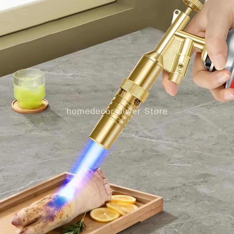 แก๊ส Burner เชื่อมไฟฉายแบบพกพา Blowtorch ทองแดงสูงอุณหภูมิทองเหลืองแก๊สไฟฉาย Brazing SOLDER เชื่อม Plumb เครื่องมือ