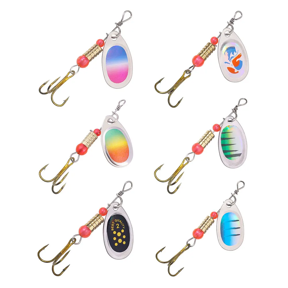 Juego de cucharas de pesca, señuelos de 16 Uds., cebos de Metal para lanzar Spinner, cebos de pesca, Kits de Señuelos de Pesca con bolsa de almacenamiento, estuche para Lucio y carpa