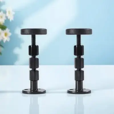 

2pcs Stainless Steel Anti-Shake Fixer Wall Protector Bed Stabilizer Furniture Leg Silent Support Strong Practical Telescopic