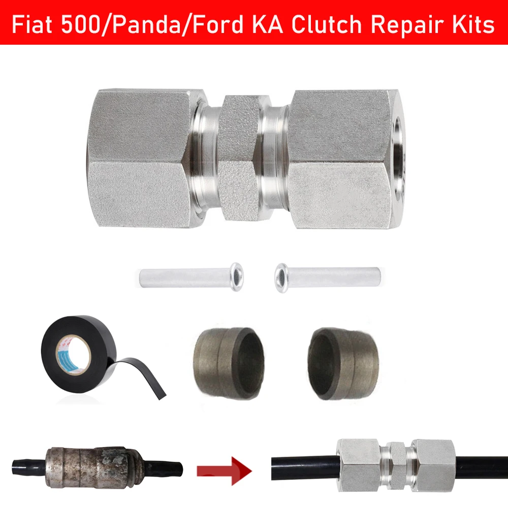 For Fiat 500 For Ford KA Clutch Pipe Repair Kit Car Clutch Fuel Line Coupler Hose Quick Connect Joint Set Repair Tool Kit