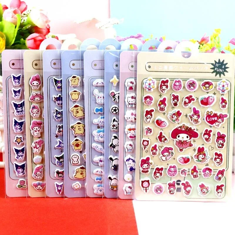 

40 шт./лот Sanrio Kuromi Melody Kitty Pochacco наклейки милый скрапбукинг DIY дневник декоративная наклейка альбом наклейка этикетка