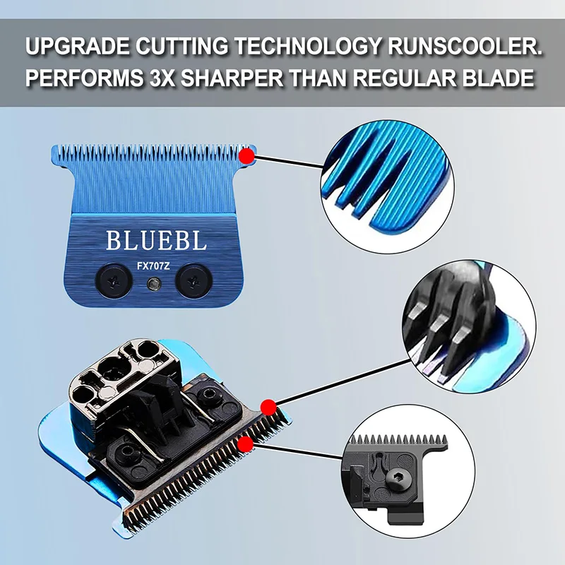 Professional Hair Clipper Blade For Babyliss PRO Hair Trimmer Barber Trimmer Replacement Blade FX707 Cutter Barber Accessories