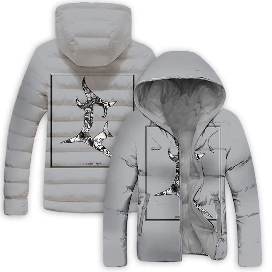 Nowe mody 3D z nadrukiem Crocell Band Zipper Down-filled Coat Bluzy z kapturem Harajuku Hoody Tops Odzież