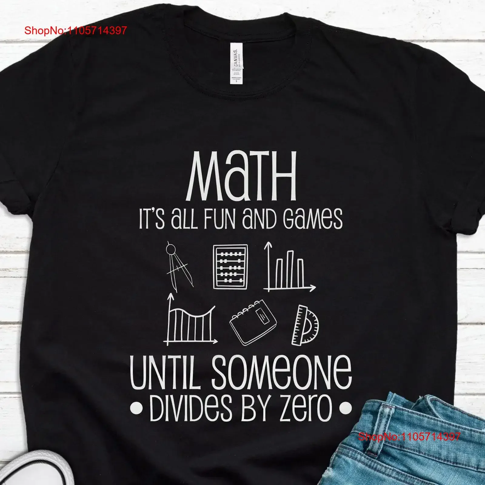 Mathematician T Shirt Funny Math Joke Student Teacher Divides By Zero T1576 vintage Washed Casual graphic Stylish Slightly