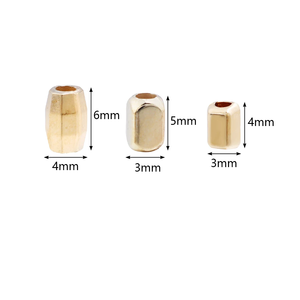 200pcs/lot CCB Charm Cut Rice Beads Geometry Cylinder Loose Spacer Beads For DIY Jewelry Making Bracelet Necklace Accessories