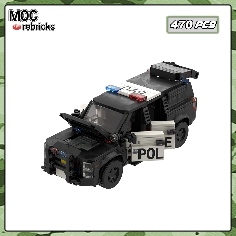 

Speeds Champion Series Chevrolet Tahoe Combat Car Model MOC SWAT Patrol Sets Building Blocks Mini Bricks Toy Children's Gift