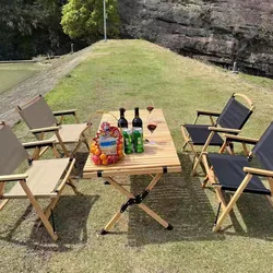 Sedia da tavolo portatile pieghevole da giardino all'aperto auto-guida campeggio all'aperto cottura ricreazione Picnic turistico pesca uovo Roll Table