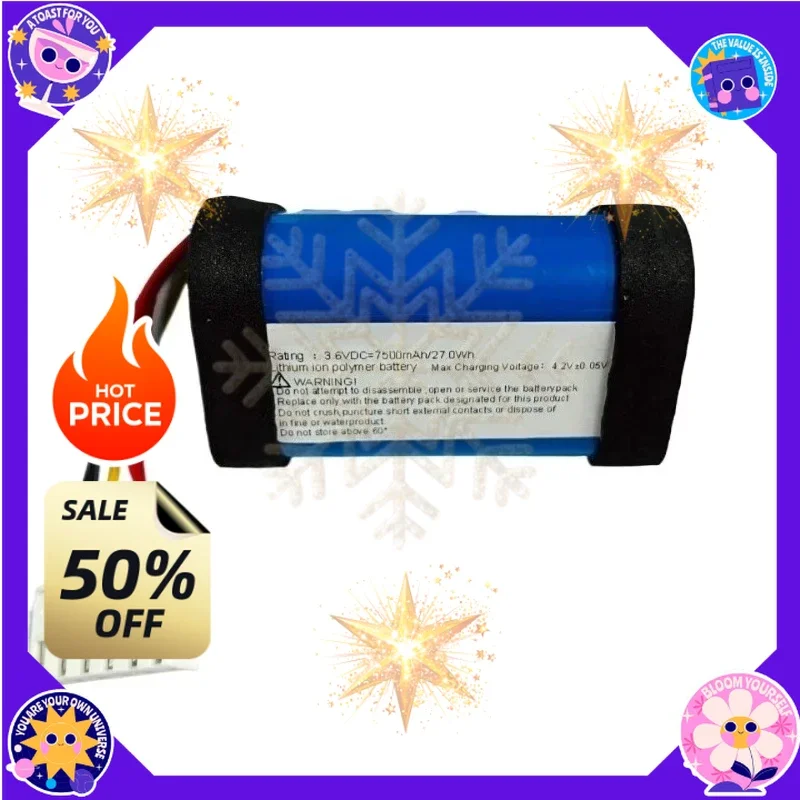 SWZY  High Quality 3.6V 7500mah Replaceable Battery for JBL Charge 5 Battery GSP-1S3P-CH40 Batteria 3.6V Replacement Battery