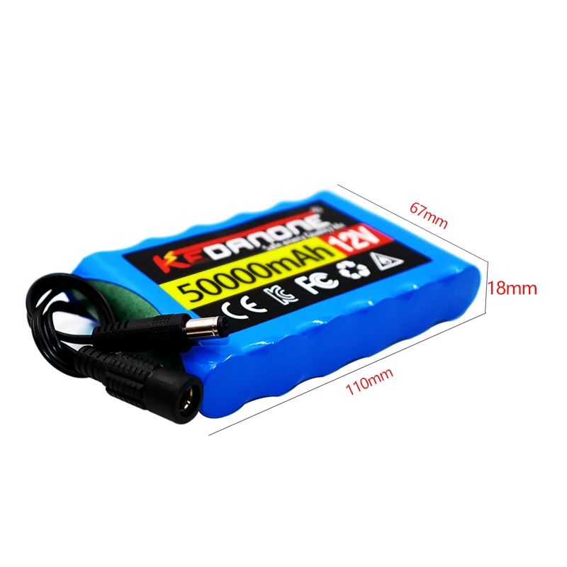 Mới Di Động 3S2P 12V 50000Mah Pin Sạc Li-Ion, Cho Đèn LED Đèn Dự Phòng Powe V. V + Sạc