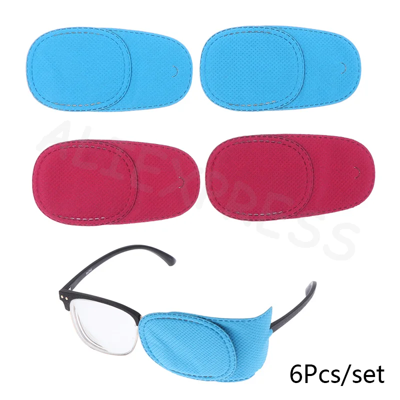 6 قطعة بقع النظارات لعلاج الرؤية الطفل بقع العين للأطفال الحول الحول علاج الرؤية الرعاية #6