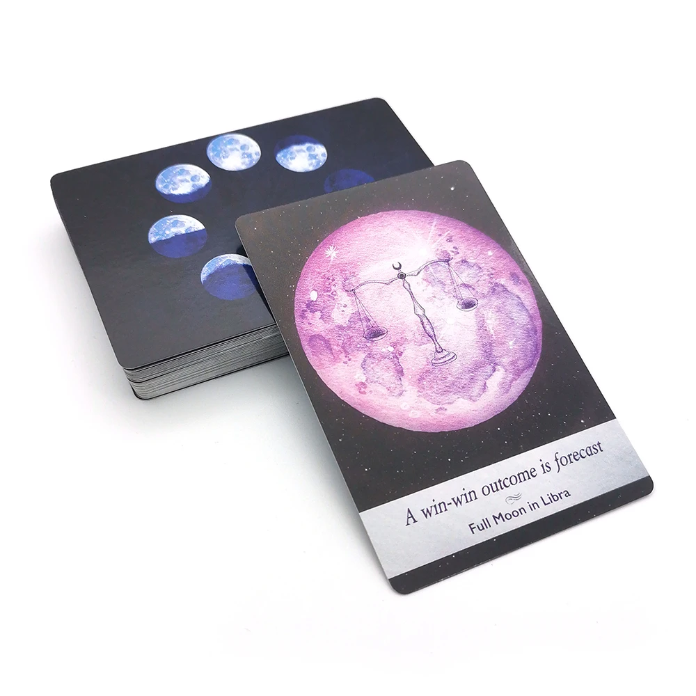 Moonology Manifestation Oracle Tarot Cards Board Game For Fate Divination Entertainment Party Game Entertainment Parties