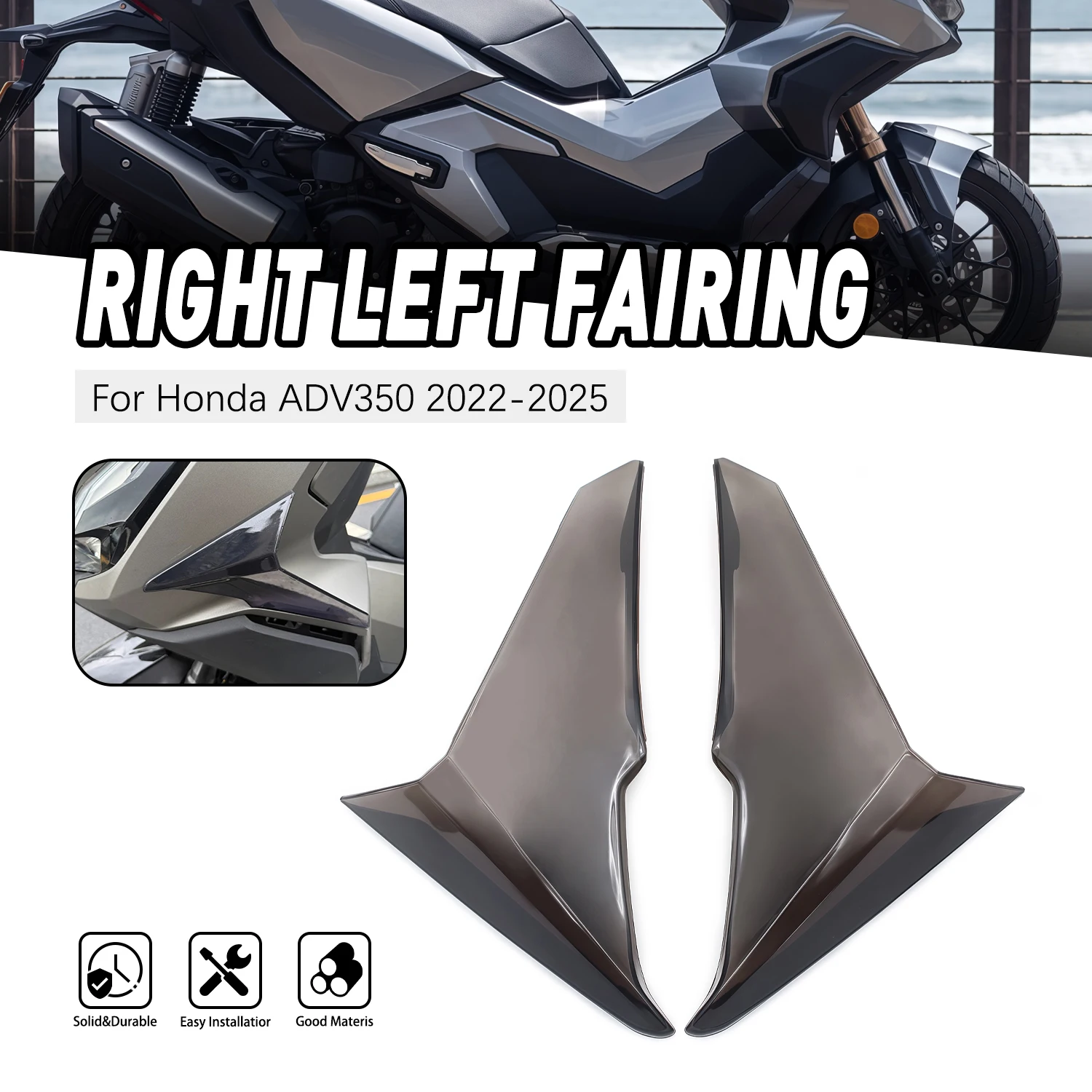 

Motorcycle Right Left Side Fairing Side Cover Wing Deflector Windshield Screen FOR HONDA ADV350 ADV 350 2022 2023 2024 2025