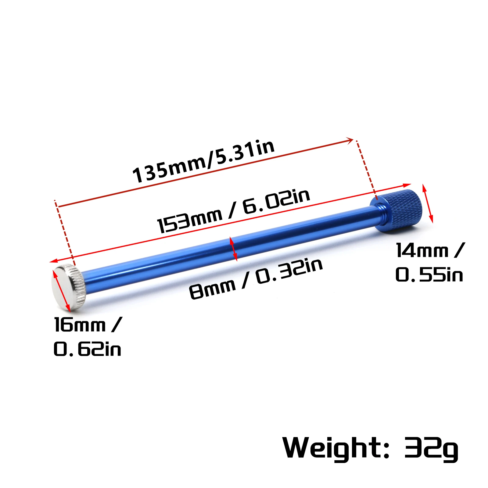 1/7 1/8 17mm Hex Wheel Tires Storage Rod for ARRMA Traxxas Redcat Team Losi Kyosho VRX HPI WR8 HSP Hobao 1/7 1/8 RC Car