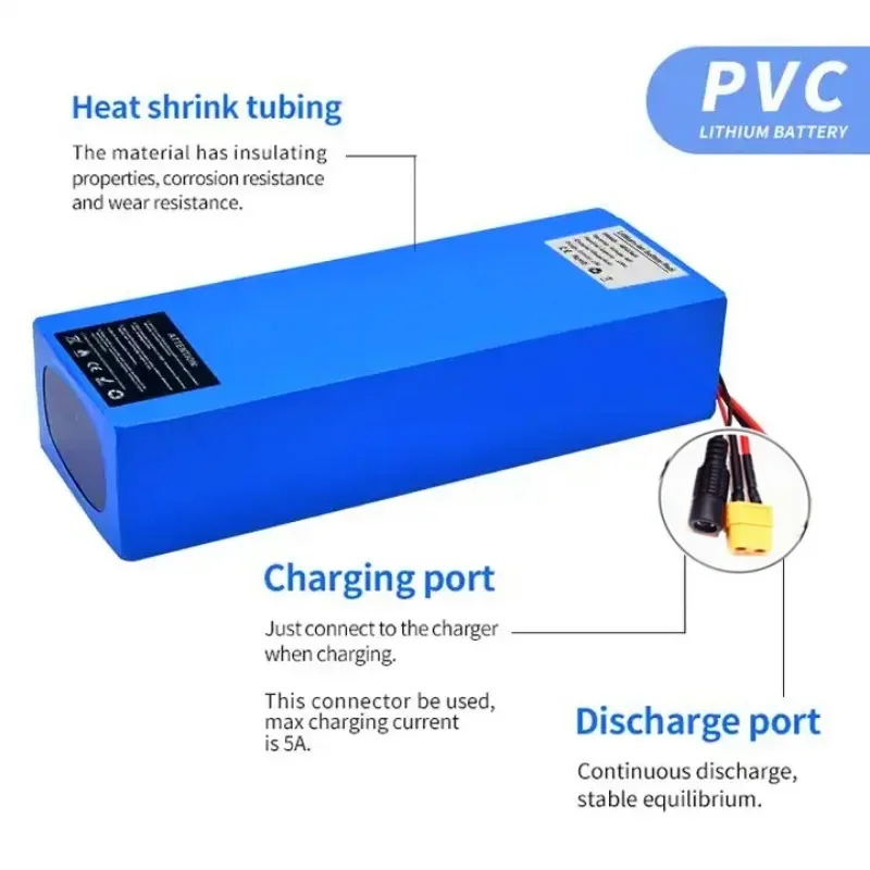 36V 48V 60V E-Bike Battery 50Ah 40Ah 30Ah 25Ah 20Ah Lithium Battery pack 21700 5000mAh Battery cell for 1000W bafang Motor Kit