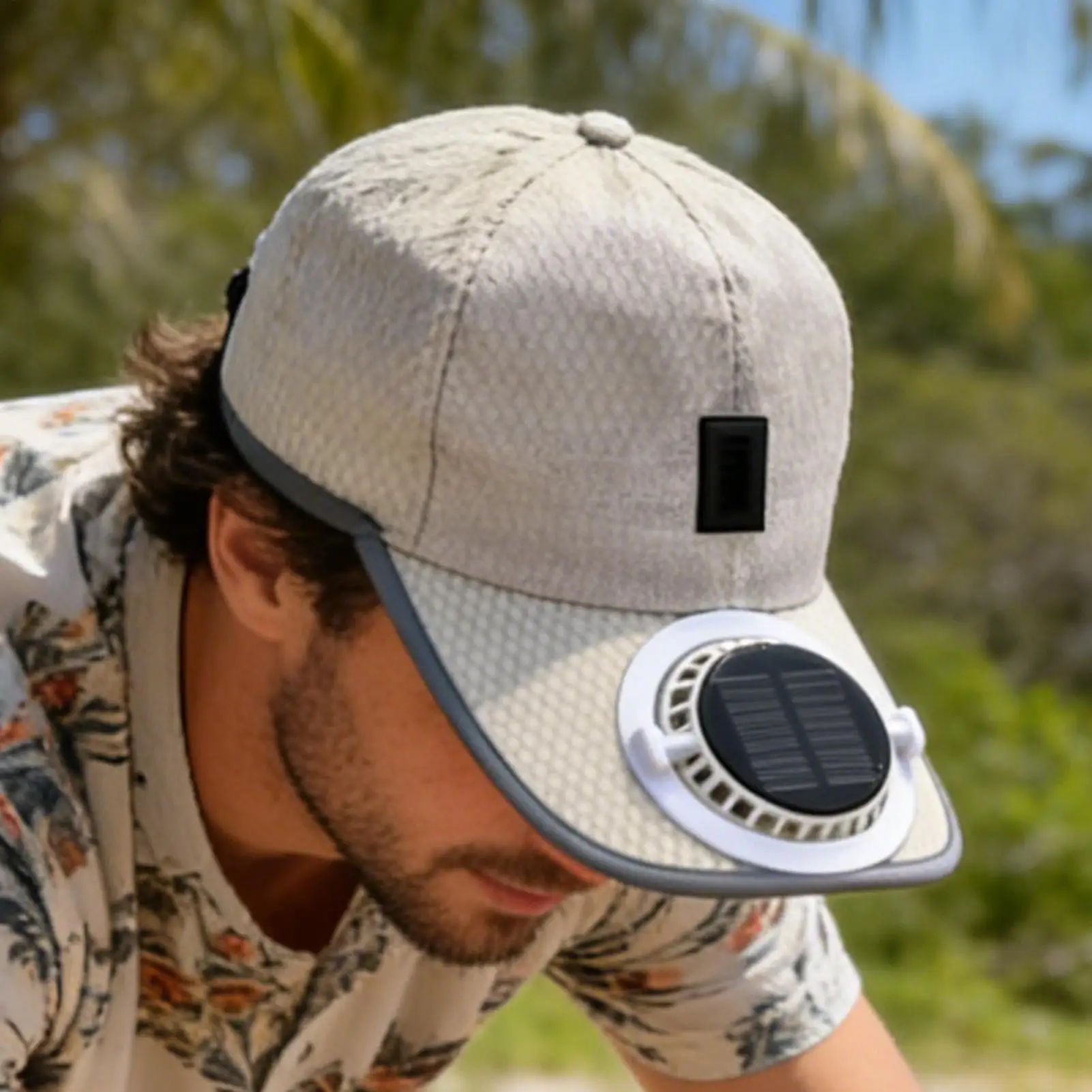 Breathable Sunhat with Solar Fan Sun Block Baseball Hat with Solar Fan USB Charging Fan Outdoor Sunhats Sunscreen Sunshade Hats