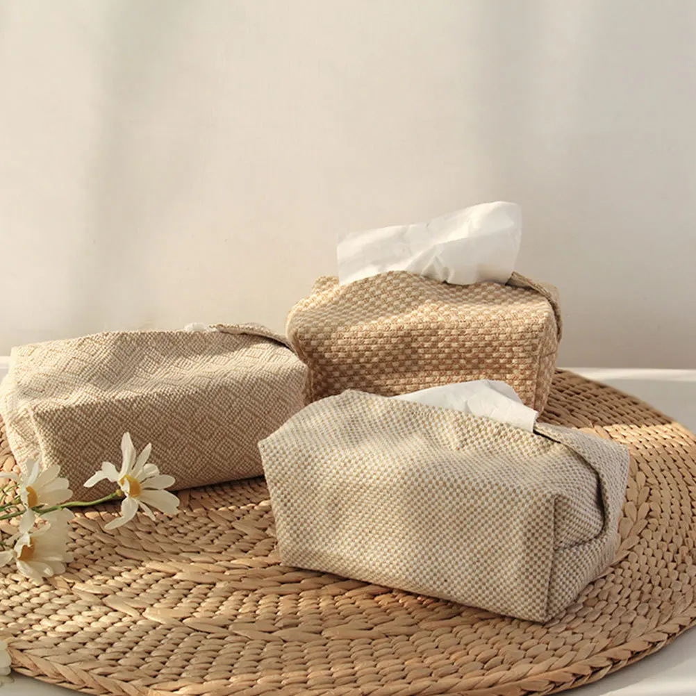

1Pcs Creative Cloth Tissue Bag Decorative Napkin Holder for Home Office Living Room Bedroom Tissue Organizer Napkin Bag
