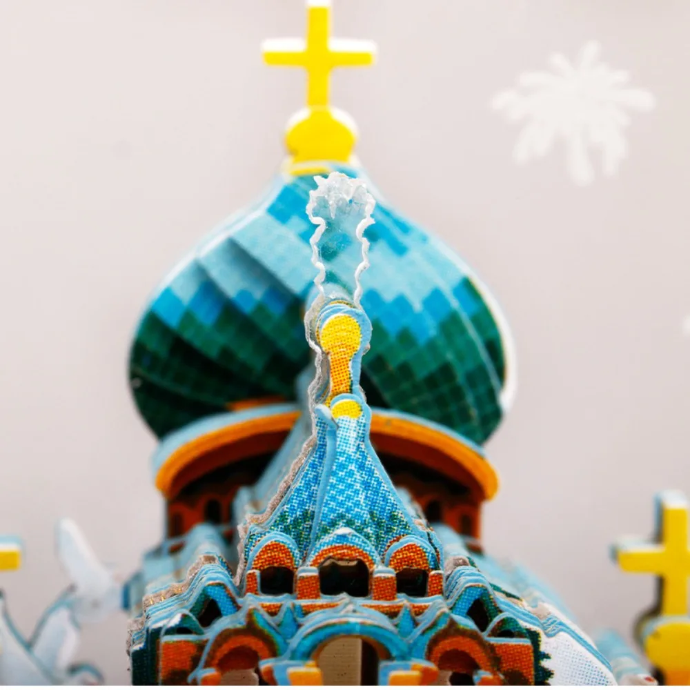 Saint Sophia Cathedral Harbin Themed 3D Stereo Paper Carving Tear Off Sticky Note City Cultural Creative Gift Souvenir