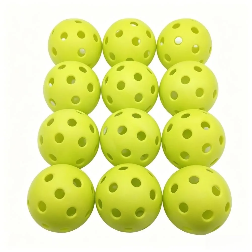 Sport Tools 40 Holes Pickleball Balls Lightweight Multi Colors Paddle Ball Durable High Bounce Pickleballs Competition