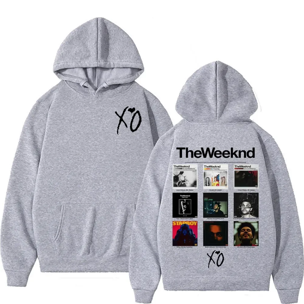 Rapper The Weeknd Album Cover Graphic Hoodies Men Women Fashion Hip Hop Pop Music Sweatshirt Bodywarmer Comfort Hoodie Pullove