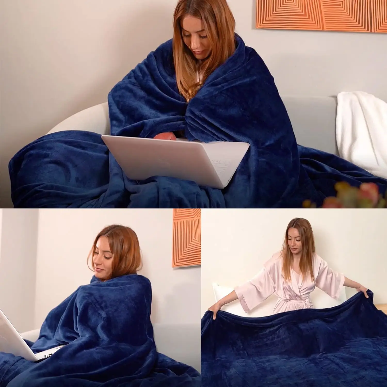 

Double-sided Flannel Blanket Single-layer Thickened Sofa Blanket Office Plain Solid Color Blanket Simple