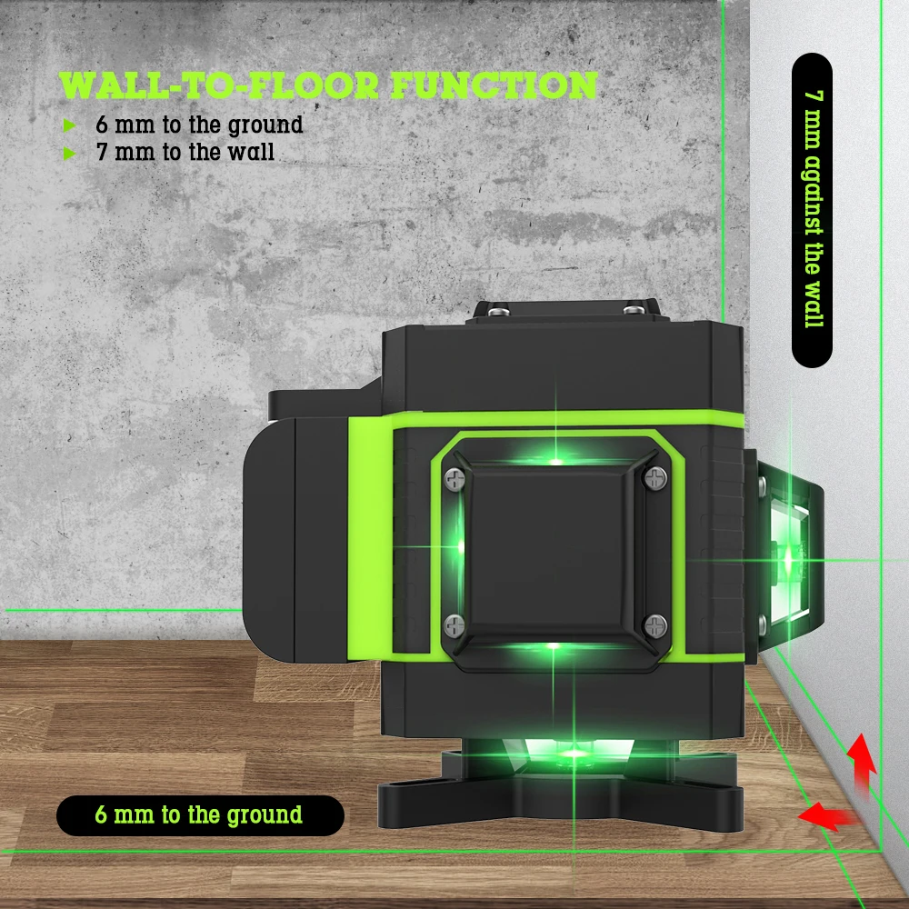 Laser Level 12 Lines 3D Self-Leveling 360 Horizontal And Vertical Cross Super Powerful Green Laser Beam Line