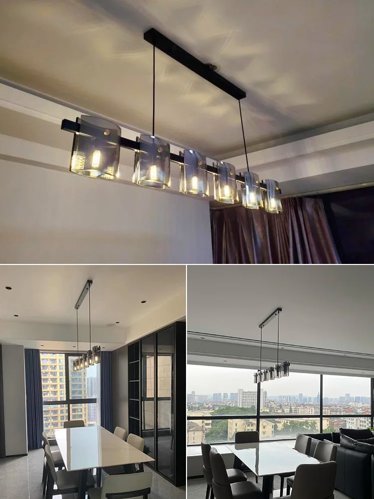 European simple modern creativity restaurant light dining room bar net celebrity bedroom bedside glass small hanging lamps