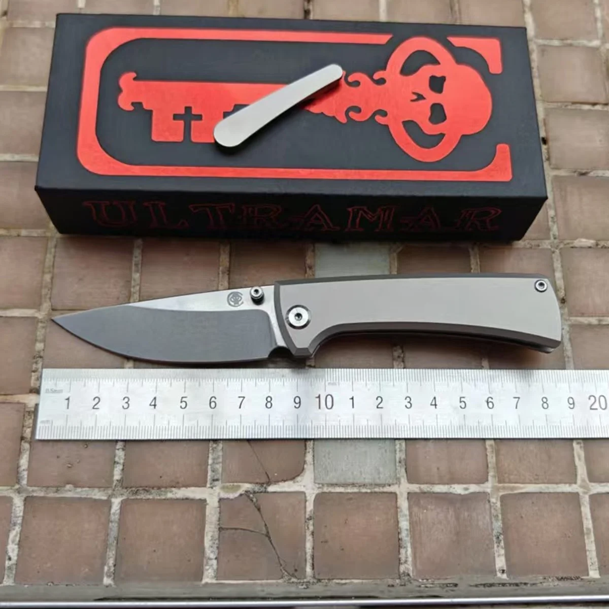 Chaves Ultramar RCK9 Ceramic Bearing Titanium Survival EDC Tool Mark M390 Logo Camping Hunt Outdoor Kitchen Folding New Knife