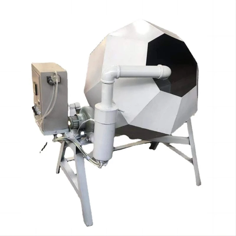 Time-saving automatic wood bead polishing and spraying machine
