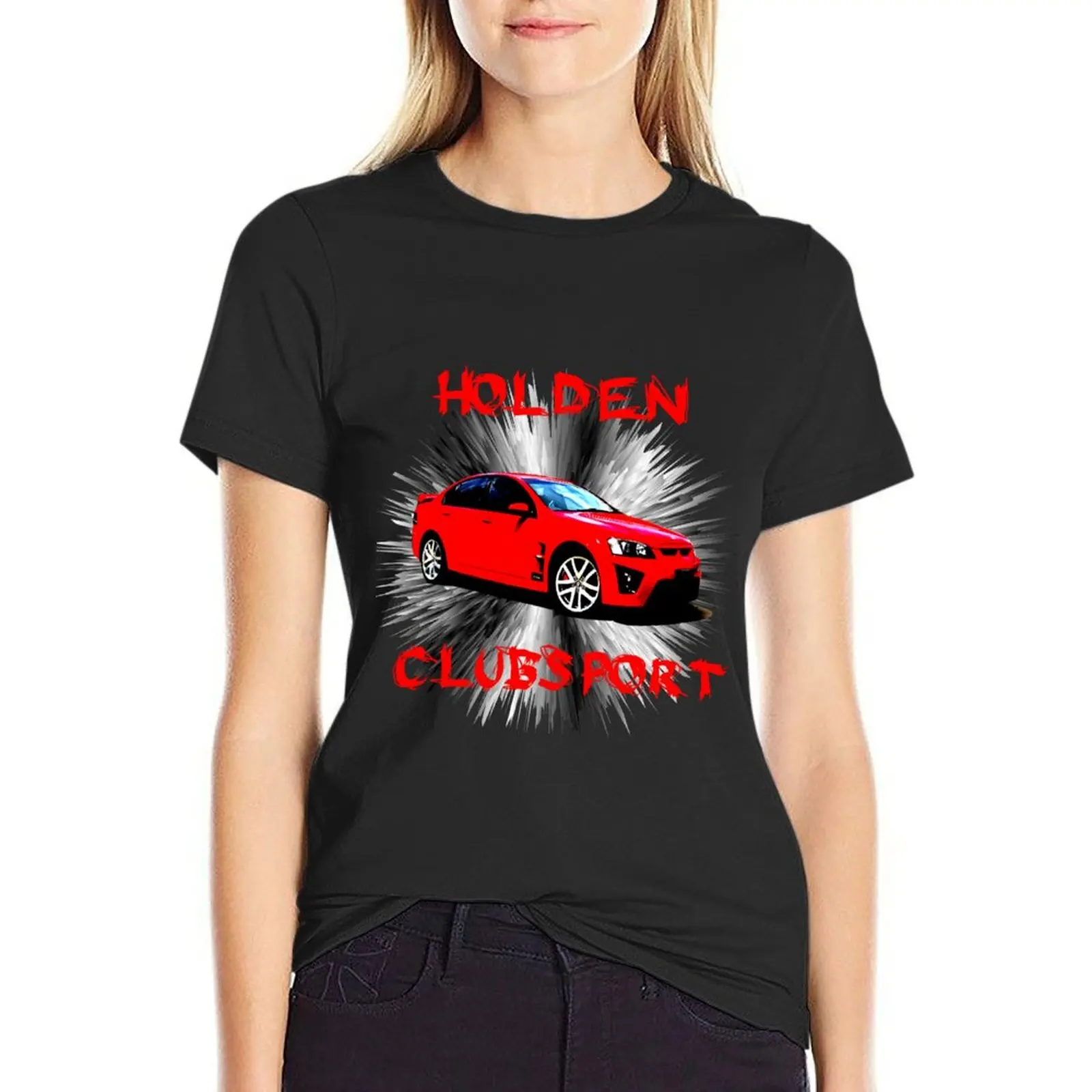 clubsport r8 holden v8 T-Shirt tees korean fashion black t-shirts for Women