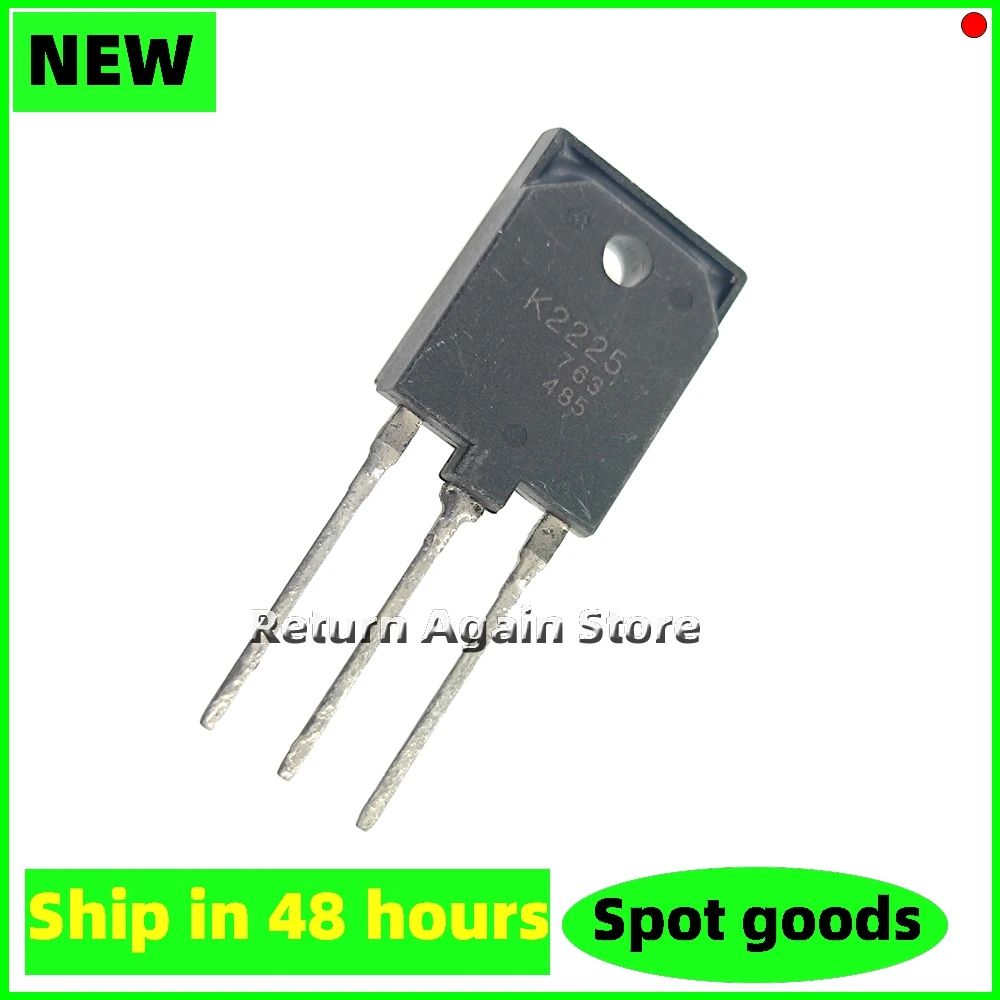 10PCS/LOT K2225 2SK2225 1500V2A TO-3PF NEW Original Variable frequency welding machine switch field-effect transistor