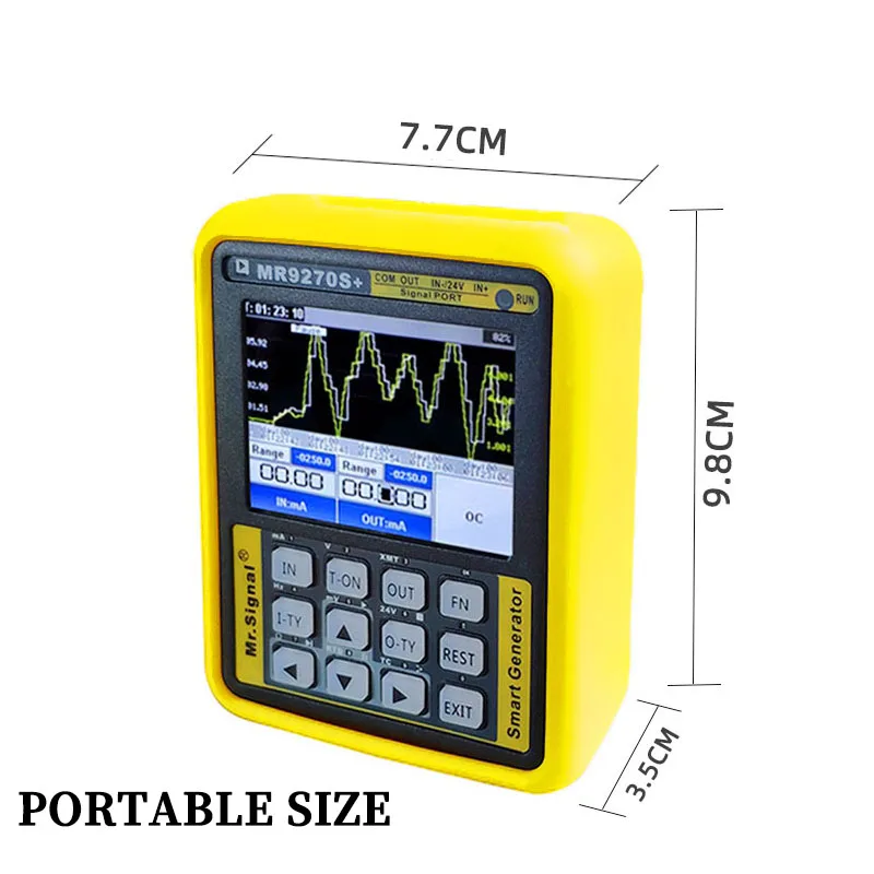 Imagem -03 - Signal Generator Calibração Tensão Atual Termopar Pressão Transmissor Gravador de Freqüência Pid Pt100 Mr9270s Mais Hart 420ma