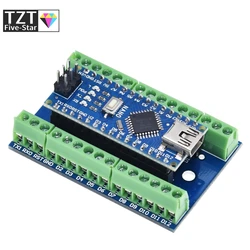 NANO V3.0 Controller Terminal Adapter Expansion Board NANO IO Shield Simple Extension Plate For Arduino AVR ATMEGA328P